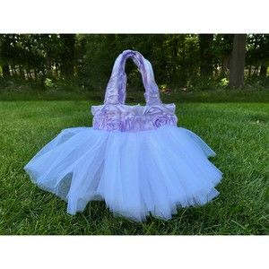 Princess Tote, Mermaid Bag, Bridesmaid Bag, Lavender Bag, Lilac Flower Girl Tote